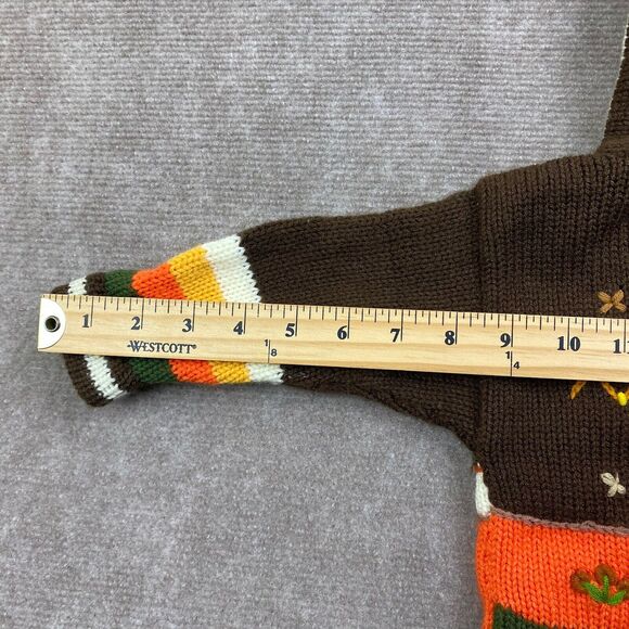 Children’s handmade Farm Animal Hooded Zip Sweater 0-12 - Picture 11 of 12